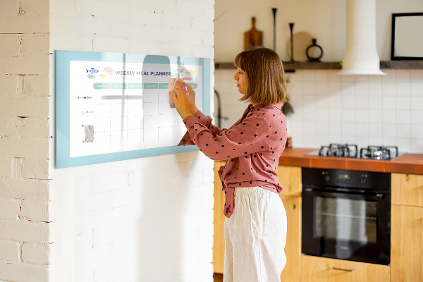Tableau magnétique effaçable Planificateur de repas pour chaque semaine