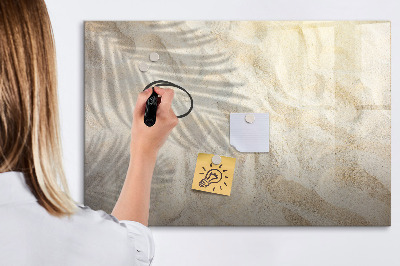 Tableau magnétique effaçable Un tableau élégant pour les notes et les photos