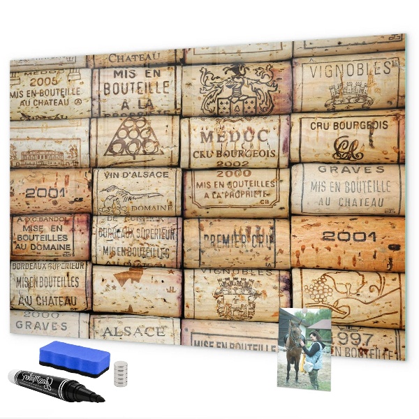 Tableau magnétique effaçable Un tableau pour les notes et les souvenirs