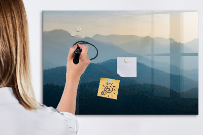 Tableau magnétique effaçable Un endroit chaleureux pour les souvenirs et les notes