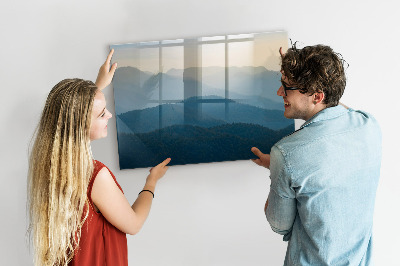 Tableau magnétique effaçable Un endroit chaleureux pour les souvenirs et les notes