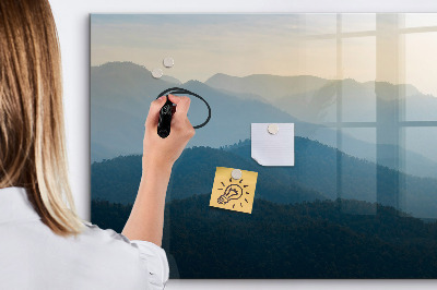 Tableau magnétique effaçable Un endroit chaleureux pour les souvenirs et les notes