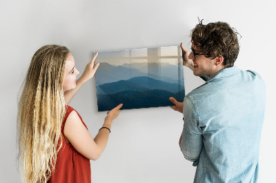 Tableau magnétique effaçable Un endroit chaleureux pour les souvenirs et les notes