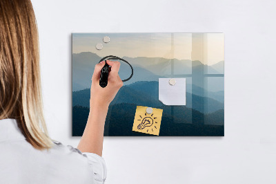 Tableau magnétique effaçable Un endroit chaleureux pour les souvenirs et les notes