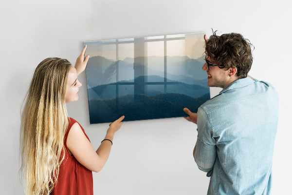 Tableau magnétique effaçable Un endroit chaleureux pour les souvenirs et les notes