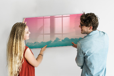 Tableau effaçable magnétique Un tableau coloré pour les notes et les photos