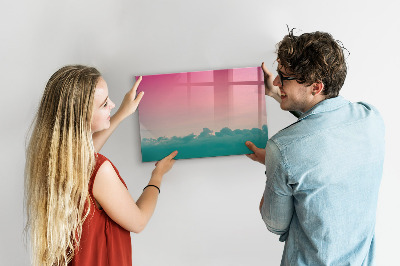 Tableau effaçable magnétique Un tableau coloré pour les notes et les photos