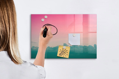 Tableau effaçable magnétique Un tableau coloré pour les notes et les photos