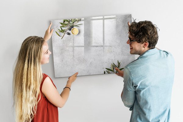 Tableau magnétique effaçable Un tableau élégant pour les notes et les photos
