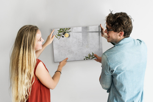 Tableau magnétique effaçable Un tableau élégant pour les notes et les photos