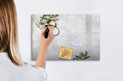 Tableau magnétique effaçable Un tableau élégant pour les notes et les photos