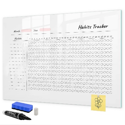 Tableau magnétique effaçable Suivi des habitudes revisité
