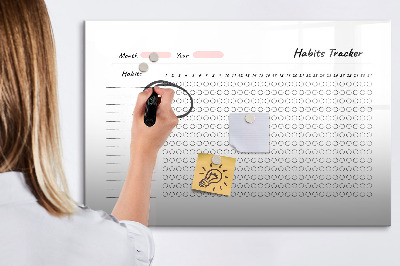 Tableau magnétique effaçable Suivi des habitudes revisité