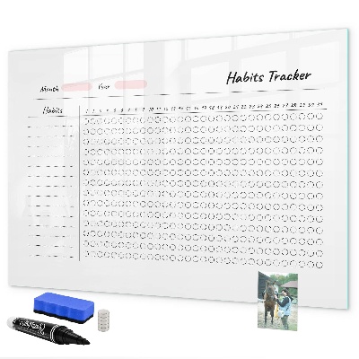 Tableau magnétique effaçable Suivi des habitudes revisité