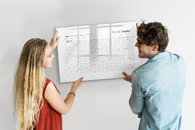 Tableau magnétique effaçable Suivi des habitudes revisité