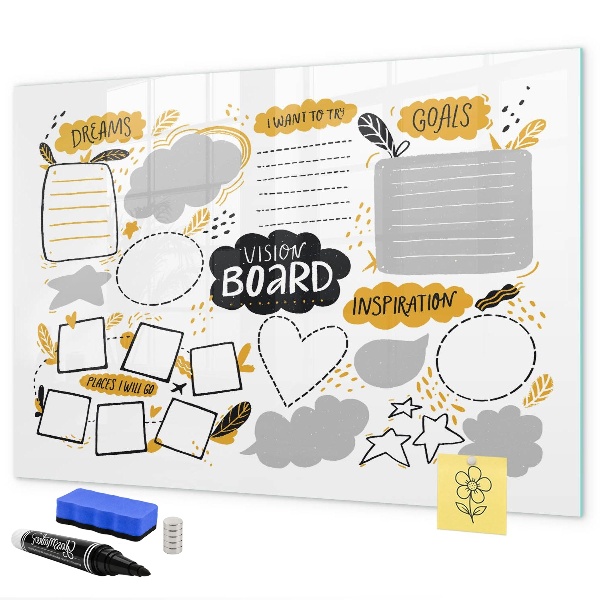 Tableau effaçable magnétique Un tableau de visualisation pour réaliser vos rêves