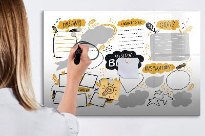 Tableau effaçable magnétique Un tableau de visualisation pour réaliser vos rêves