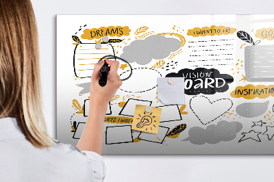 Tableau effaçable magnétique Un tableau de visualisation pour réaliser vos rêves