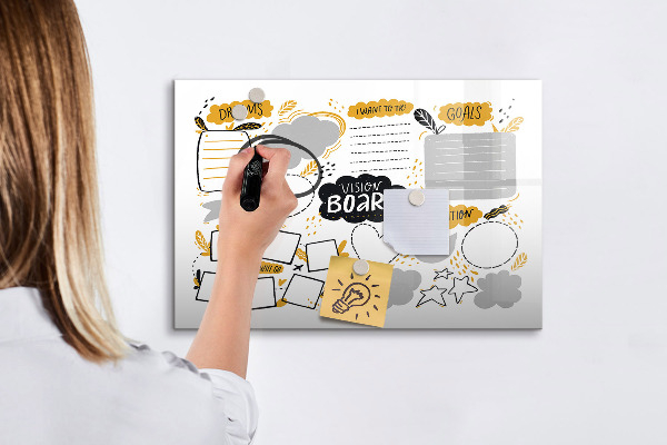 Tableau effaçable magnétique Un tableau de visualisation pour réaliser vos rêves