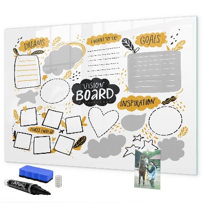 Tableau effaçable magnétique Un tableau de visualisation pour réaliser vos rêves