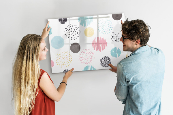 Tableau effaçable magnétique Un tableau coloré pour les souvenirs et les notes