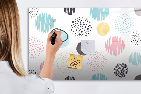 Tableau effaçable magnétique Un tableau coloré pour les souvenirs et les notes