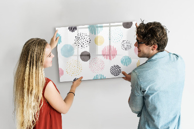 Tableau effaçable magnétique Un tableau coloré pour les souvenirs et les notes