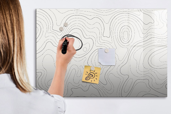 Tableau effaçable magnétique Panneau d'affichage photo moderne