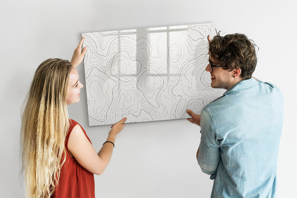 Tableau effaçable magnétique Panneau d'affichage photo moderne