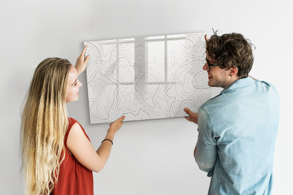 Tableau effaçable magnétique Panneau d'affichage photo moderne