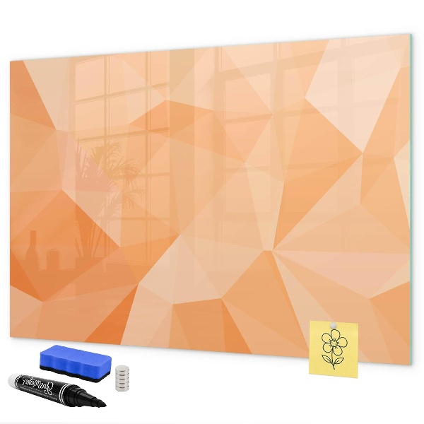 Tableau magnétique effaçable Un tableau coloré pour présenter des photos