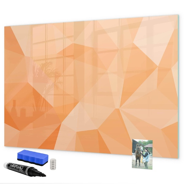 Tableau magnétique effaçable Un tableau coloré pour présenter des photos