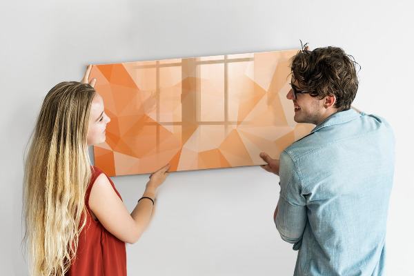 Tableau magnétique effaçable Un tableau coloré pour présenter des photos