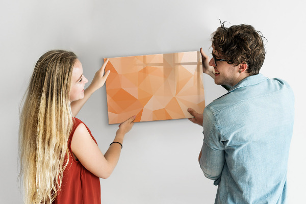 Tableau magnétique effaçable Un tableau coloré pour présenter des photos