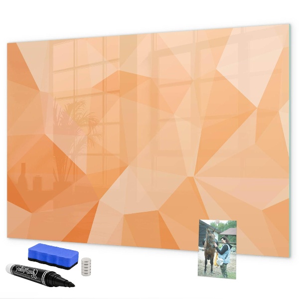 Tableau magnétique effaçable Un tableau coloré pour présenter des photos