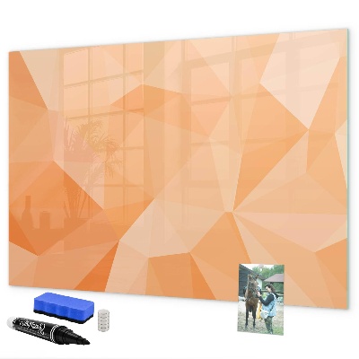 Tableau magnétique effaçable Un tableau coloré pour présenter des photos