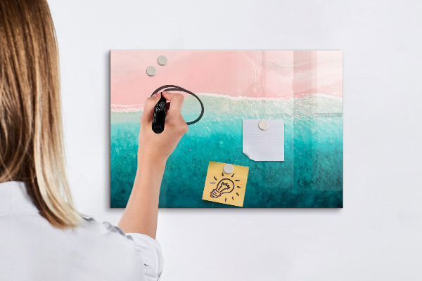 Tableau effaçable magnétique Un tableau coloré pour les notes et les photos