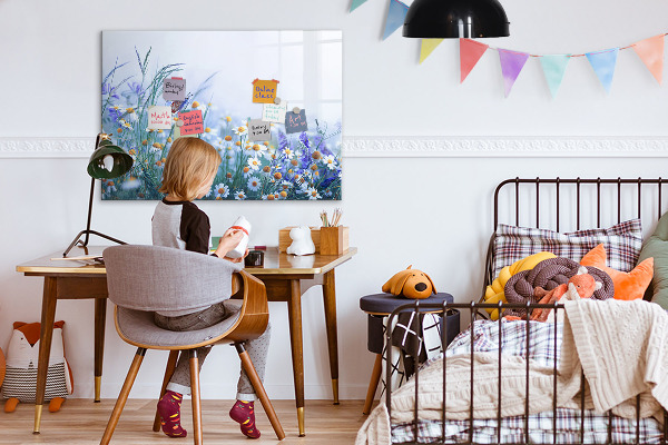 Tableau magnétique effaçable Un espace créatif pour les souvenirs et les photos