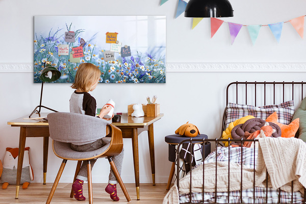 Tableau magnétique effaçable Un espace créatif pour les souvenirs et les photos