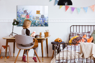 Tableau magnétique effaçable Un espace créatif pour les souvenirs et les photos
