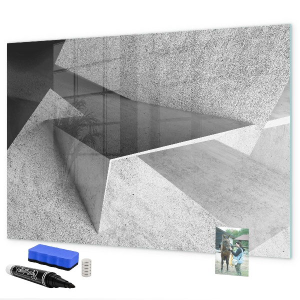 Tableau effaçable magnétique Tableau moderne pour notes et photos