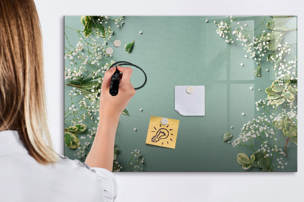 Tableau effaçable magnétique Un tableau élégant pour les notes et les photos