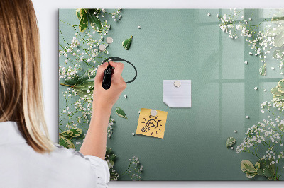 Tableau effaçable magnétique Un tableau élégant pour les notes et les photos