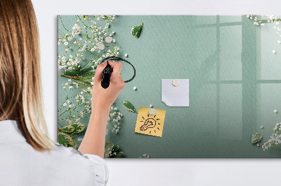 Tableau effaçable magnétique Un tableau élégant pour les notes et les photos
