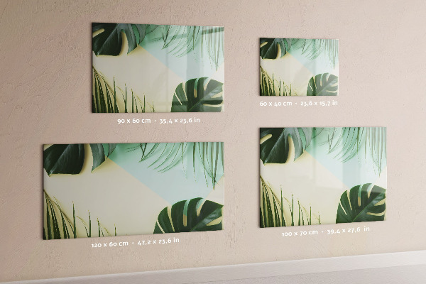 Tableau effaçable magnétique Tableau mémo élégant avec des plantes