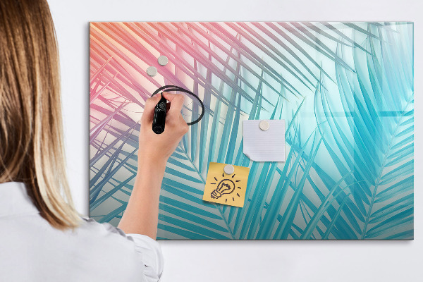 Tableau magnétique effaçable Un tableau coloré pour les notes et les photos