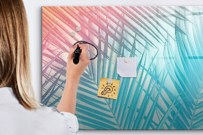 Tableau magnétique effaçable Un tableau coloré pour les notes et les photos