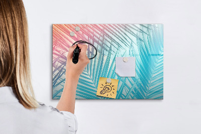 Tableau magnétique effaçable Un tableau coloré pour les notes et les photos