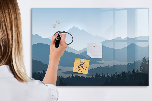 Tableau effaçable magnétique Un paysage propice aux souvenirs