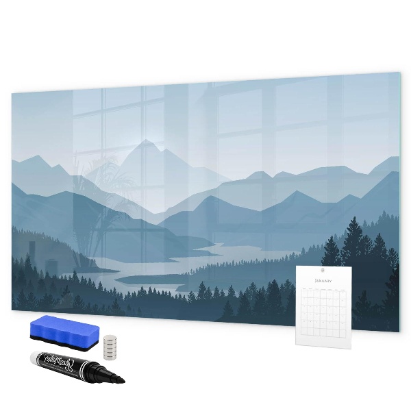 Tableau effaçable magnétique Un paysage propice aux souvenirs